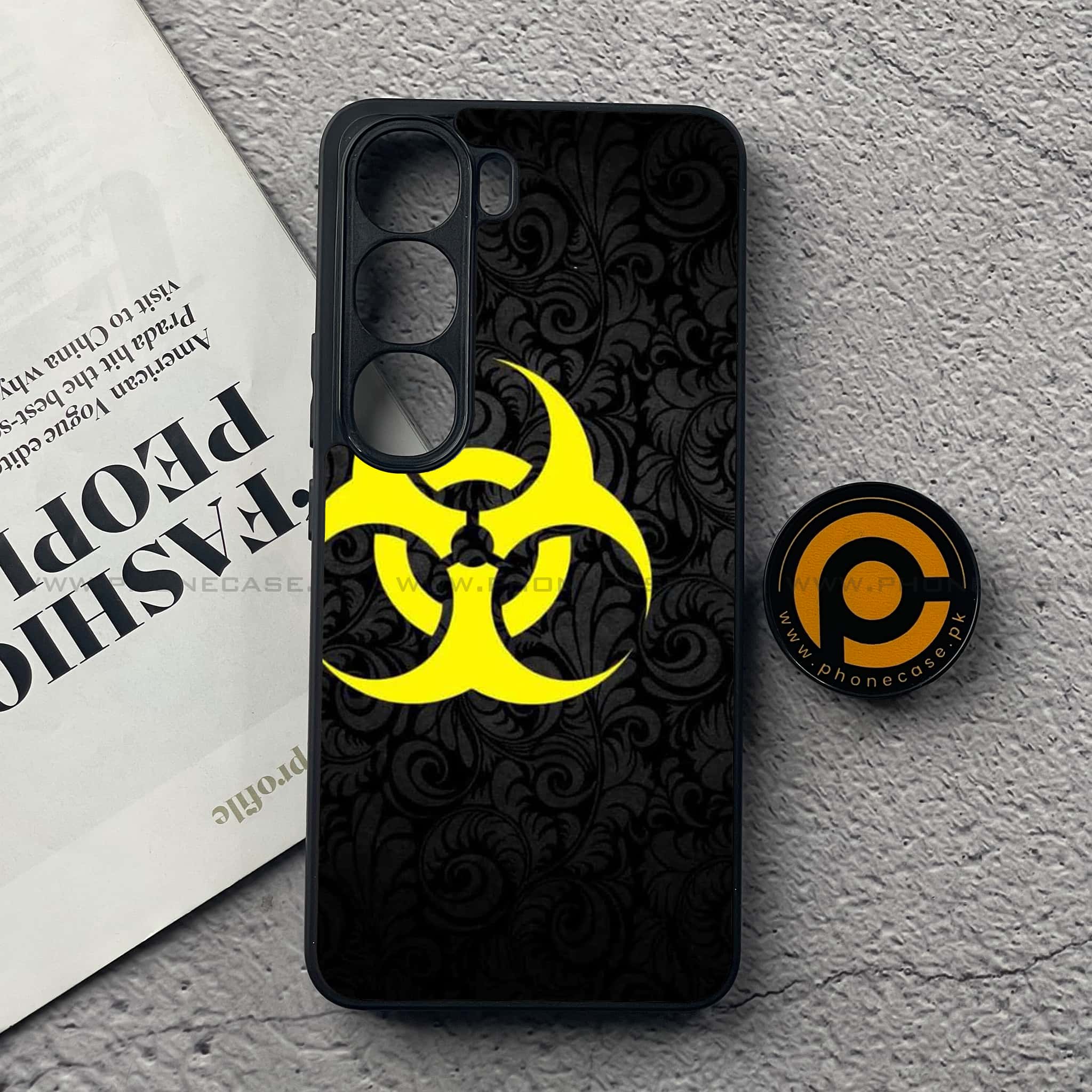 Vivo Y200 4G - Biohazard Sign Series - Premium Metal Printed soft Bumper Shock Proof Case
