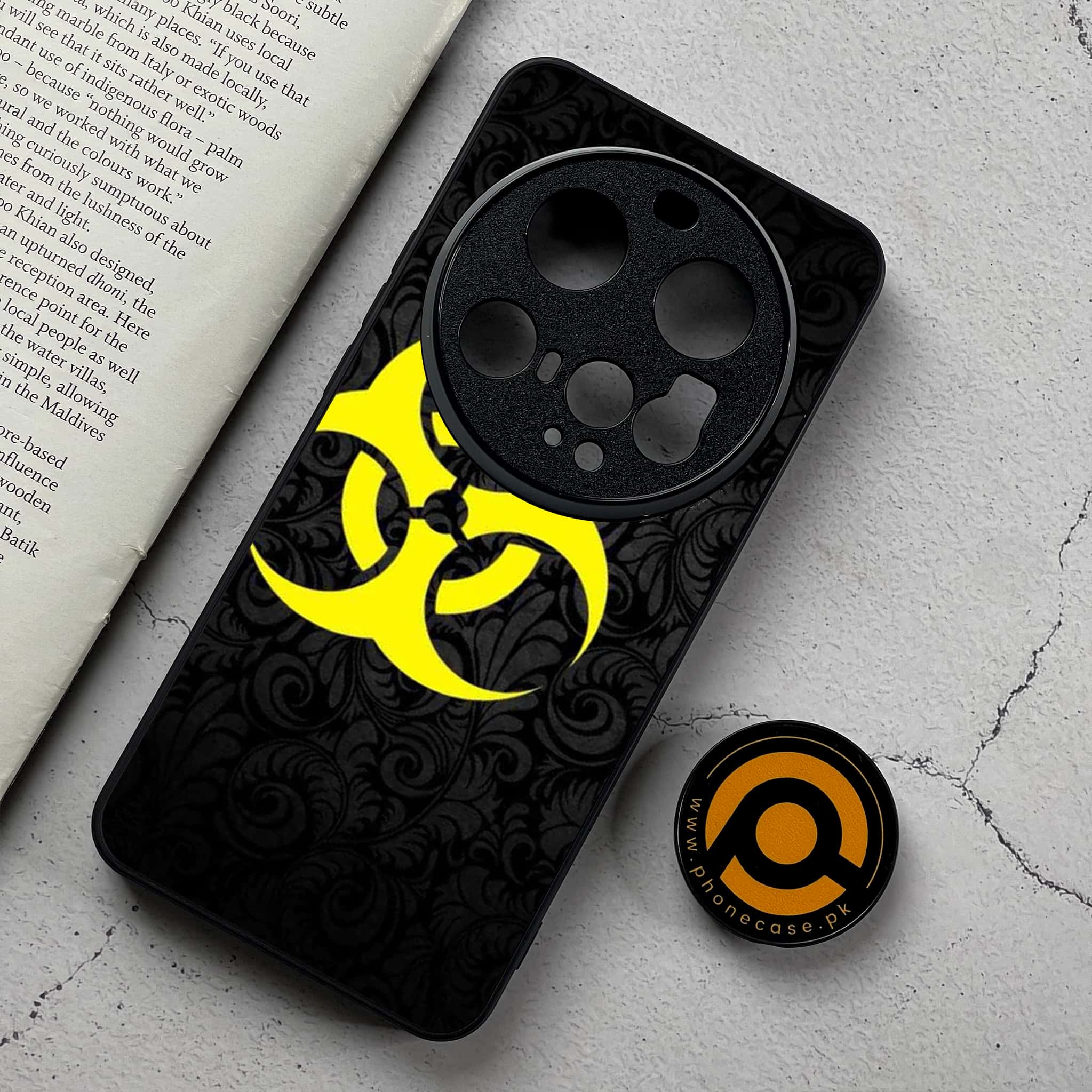Xiaomi 15 Ultra - Biohazard Sign Series - Premium Metal Printed Soft Bumper Shockproof Case
