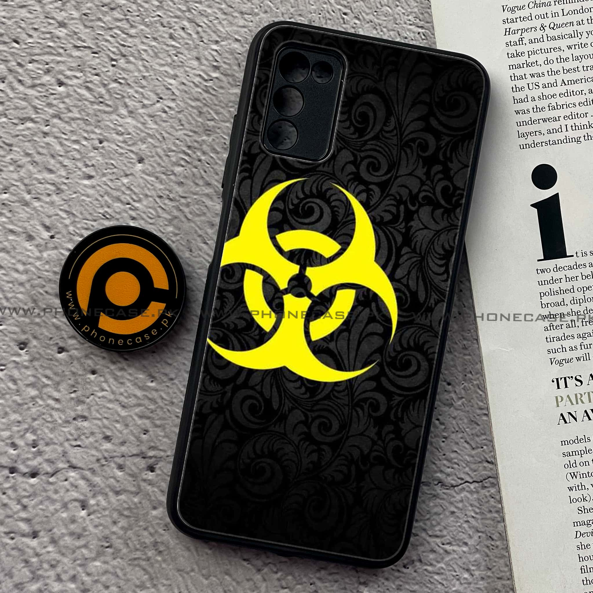 Samsung Galaxy A02s - Biohazard Sign Series  - Premium Printed Metal soft Bumper shock Proof Case