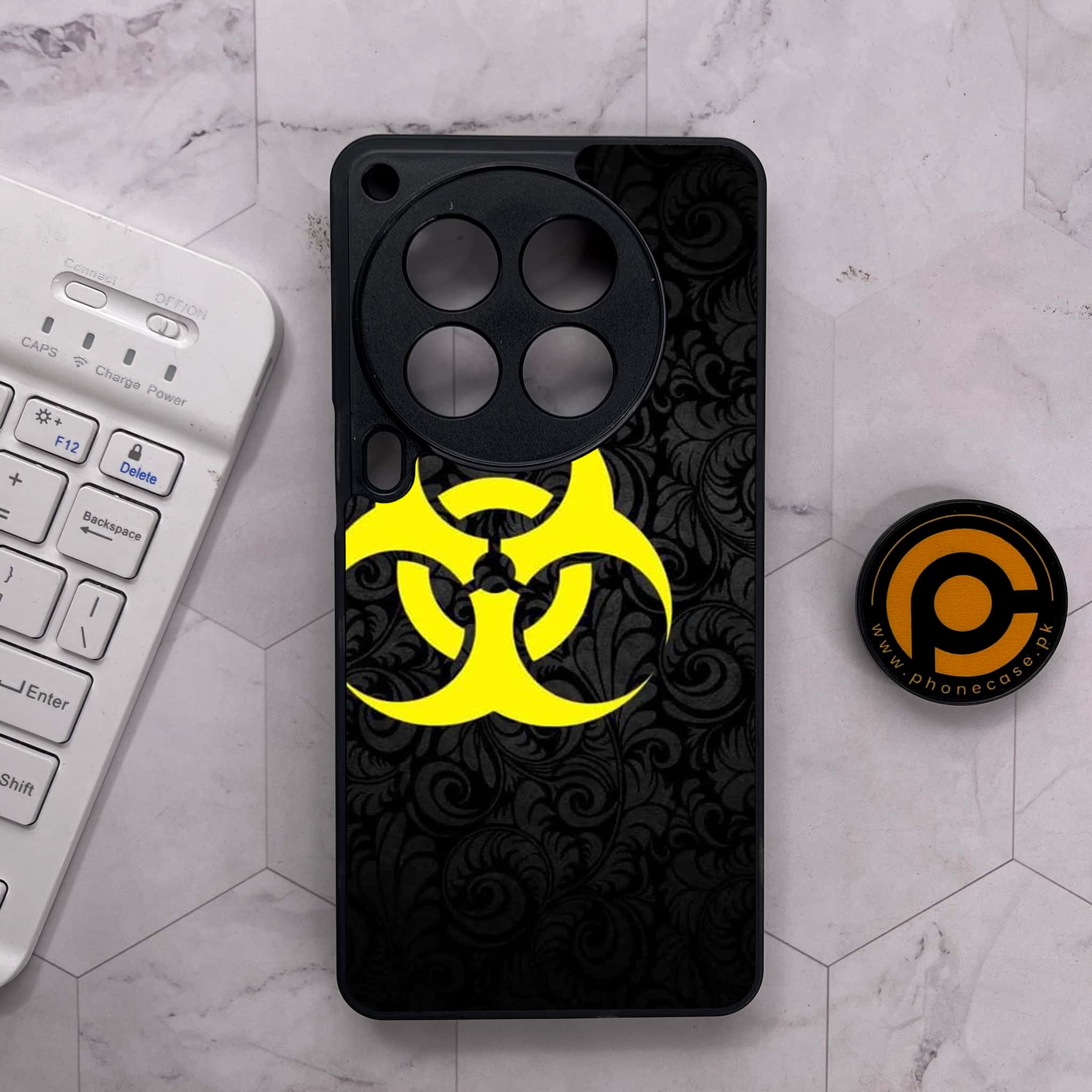 Tecno Camon 30 Premier - Biohazard Sign Series - Premium Metal Printed soft Bumper shock Proof Case