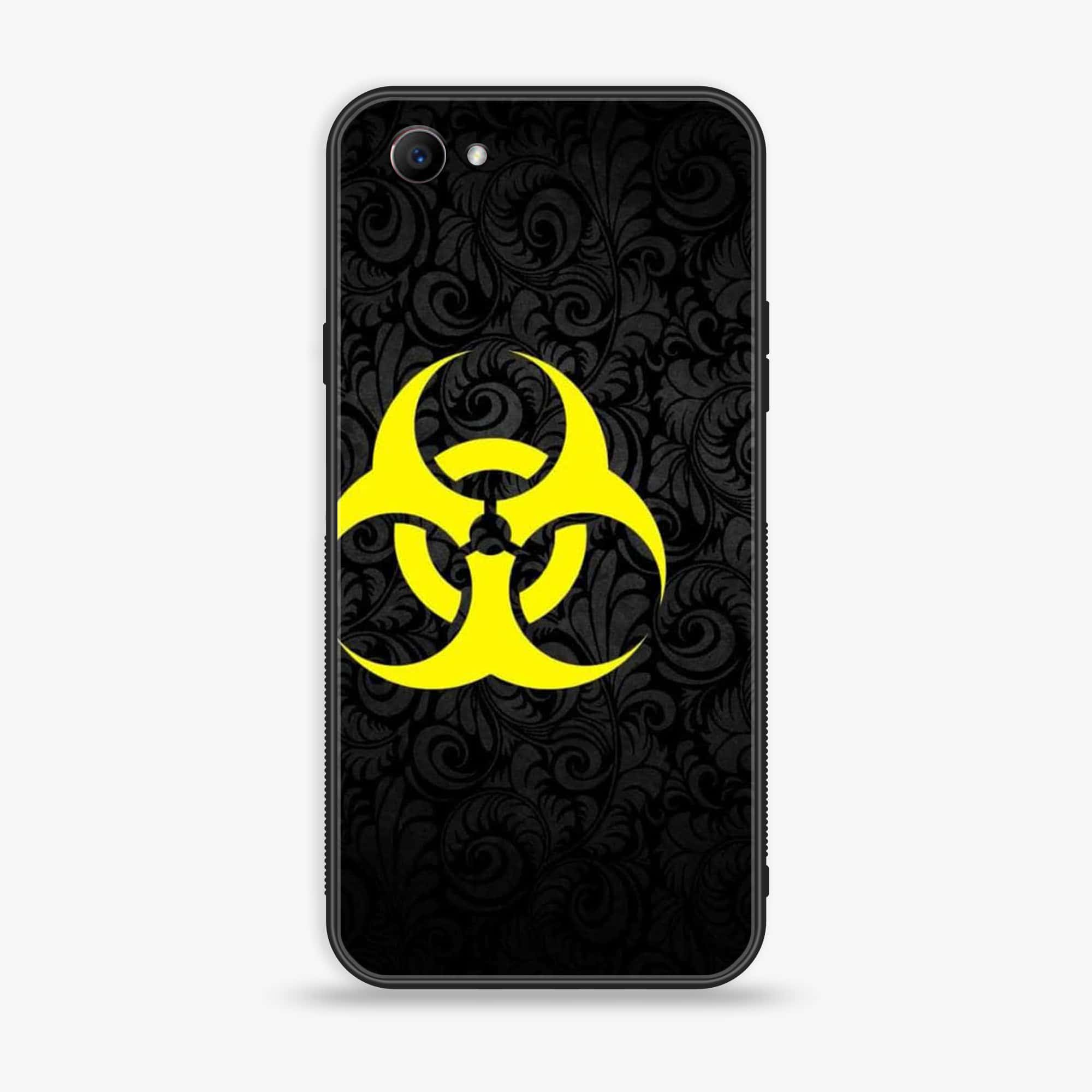 Oppo F7 Youth - Biohazard Sign Series - Premium Printed Glass soft Bumper shock Proof Case