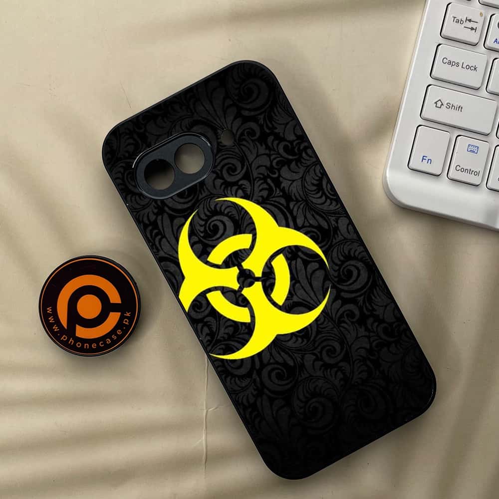 Google Pixel 9a - Biohazard Sign Series - Premium Metal Printed soft Bumper Shock Proof Case