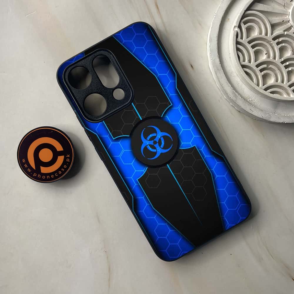 Oppo Reno 14 5G - Biohazard Sign Series - Premium Metal Printed soft Bumper shock Proof Case