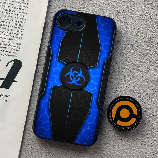 iPhone 16e - Biohazard Sign Series - Premium Metal  Printed soft Bumper shock Proof Case