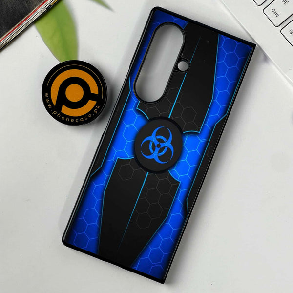 Samsung Galaxy Z Fold 7 - Biohazard Sign Series - Premium Metal Printed soft Bumper shock Proof Case