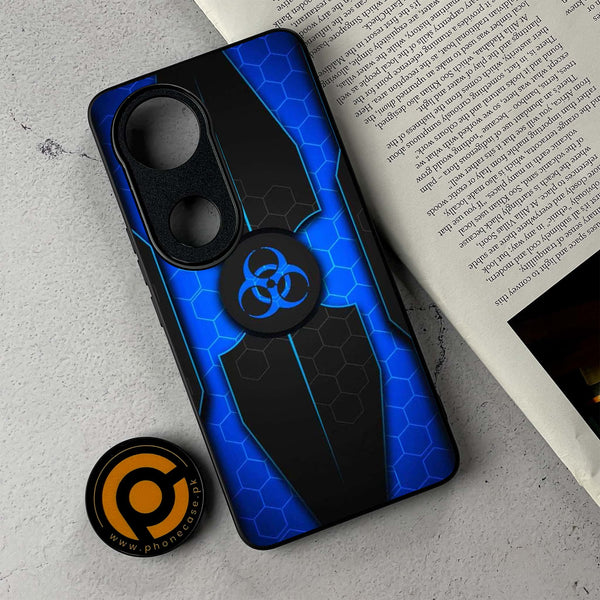 Vivo V50 -  Biohazard Sign Series - Premium Metal Printed Soft Bumper Shockproof Case
