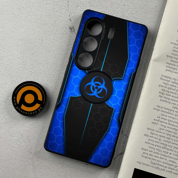 Tecno Camon 40 - Biohazard Sign Series - Premium Metal Printed Soft Bumper Shockproof Case