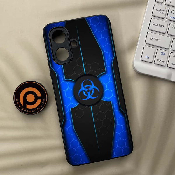Infinix Smart 10 - Biohazard Sign Series - Premium Metal Printed soft Bumper Shock Proof Case