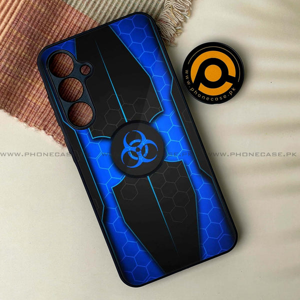 Samsung Galaxy M54 - Biohazard Sign Series - Premium Printed Glass soft Bumper shock Proof Case