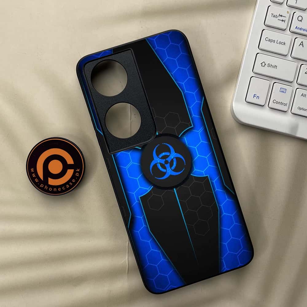 Honor X7b - Biohazard Sign Series - Premium Metal  Printed soft Bumper shock Proof Case