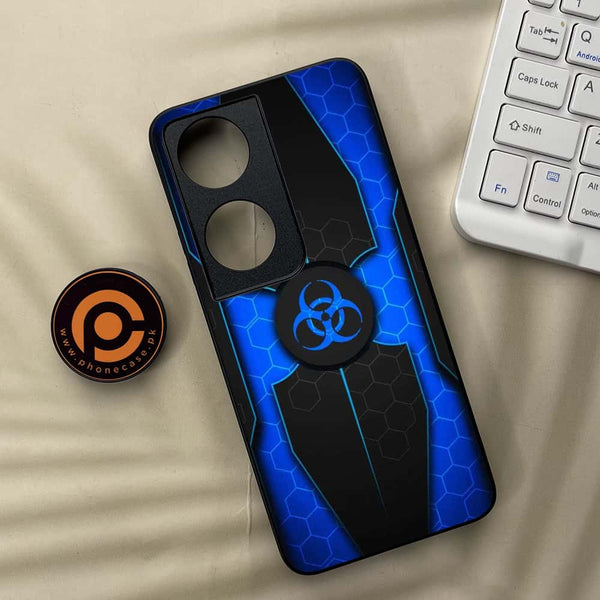 Honor X7b - Biohazard Sign Series - Premium Metal  Printed soft Bumper shock Proof Case