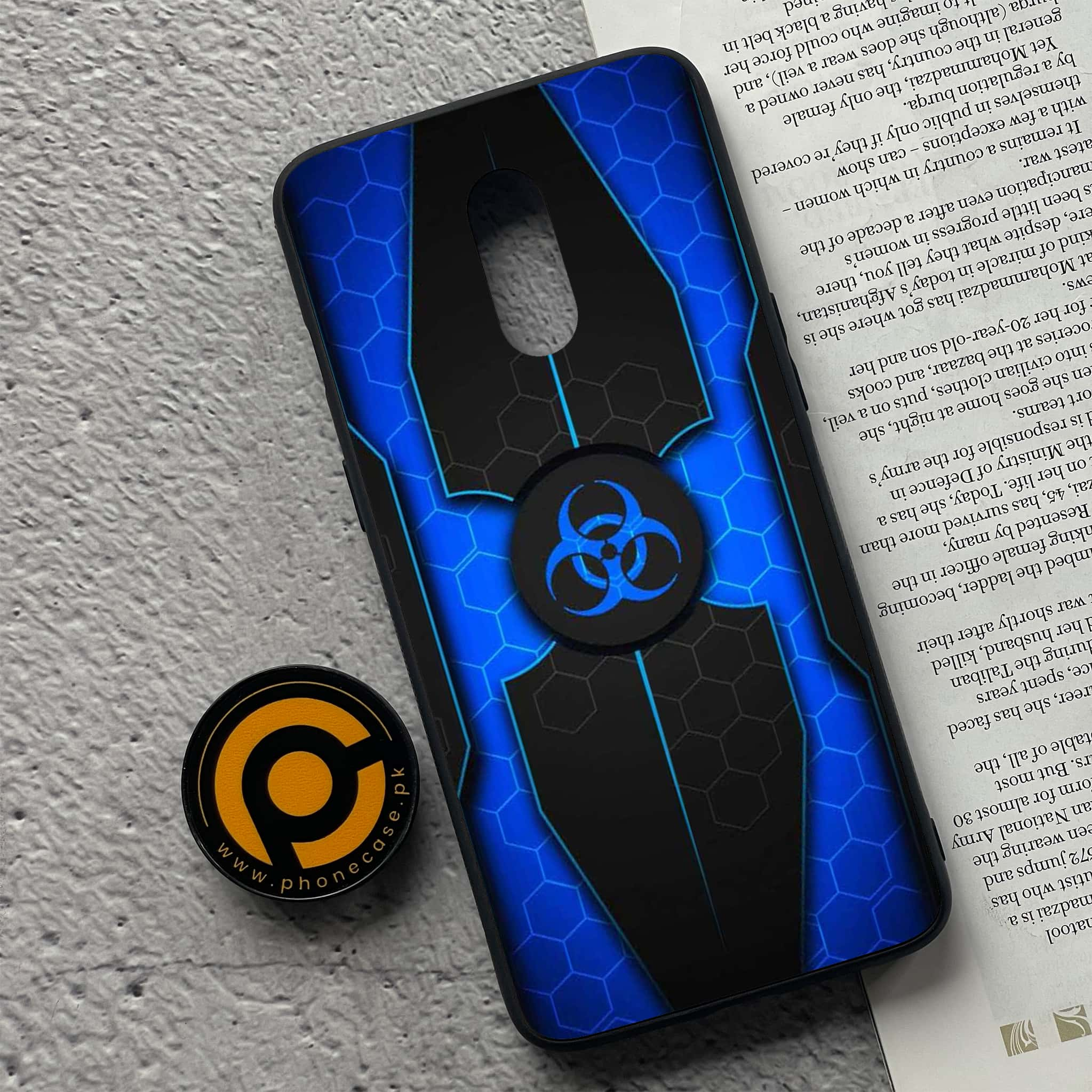 OnePlus 7 - Biohazard Sign Series - Premium Printed Glass soft Bumper shock Proof Case