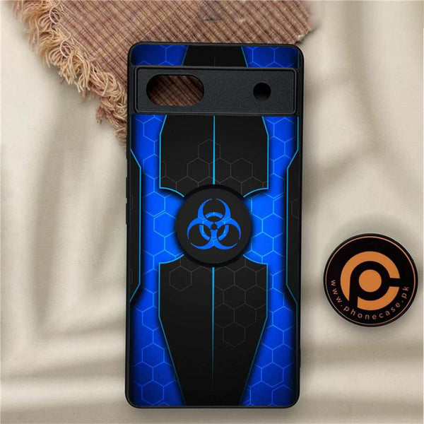 Google Pixel 6A - Biohazard Sign Series - Premium Metal Printed soft Bumper Shock Proof Case
