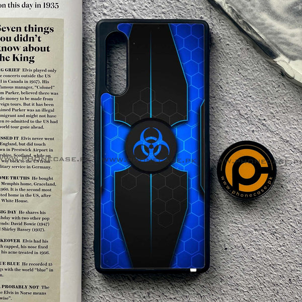 LG Velvet - Biohazard Sign Series - Premium Printed Glass soft Bumper shock Proof Case