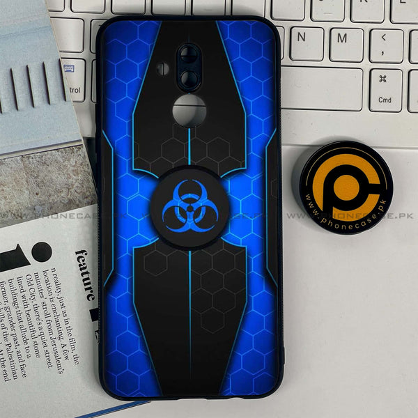 Huawei Mate 20 Lite - Biohazard Sign Design 1 - Premium Printed Glass soft Bumper shock Proof Case  CS-32236