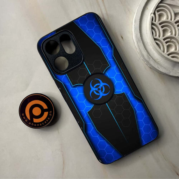 Oppo Reno 14F - Biohazard Sign Design 1 - Premium Metal Printed Soft Bumper Shockproof Case CS-39772