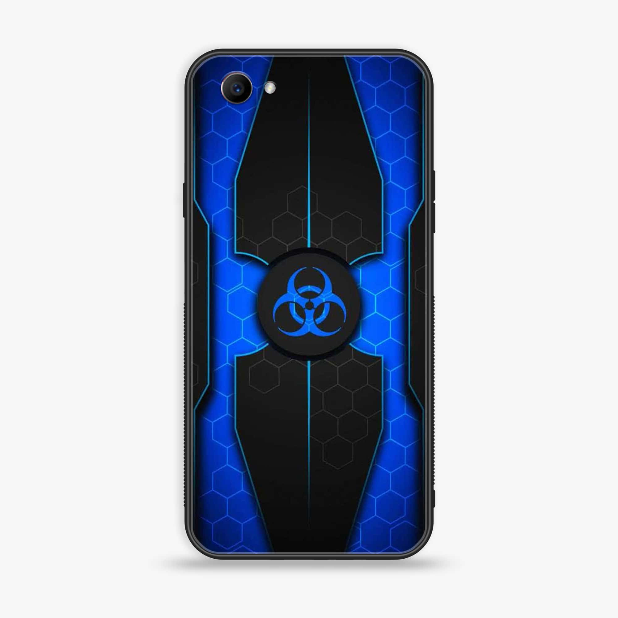 Oppo F7 Youth - Biohazard Sign Series - Premium Printed Glass soft Bumper shock Proof Case