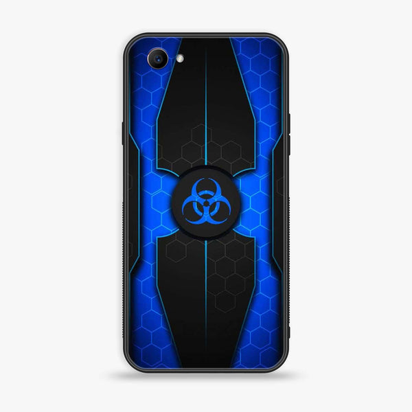 Oppo F7 Youth - Biohazard Sign Series - Premium Printed Glass soft Bumper shock Proof Case