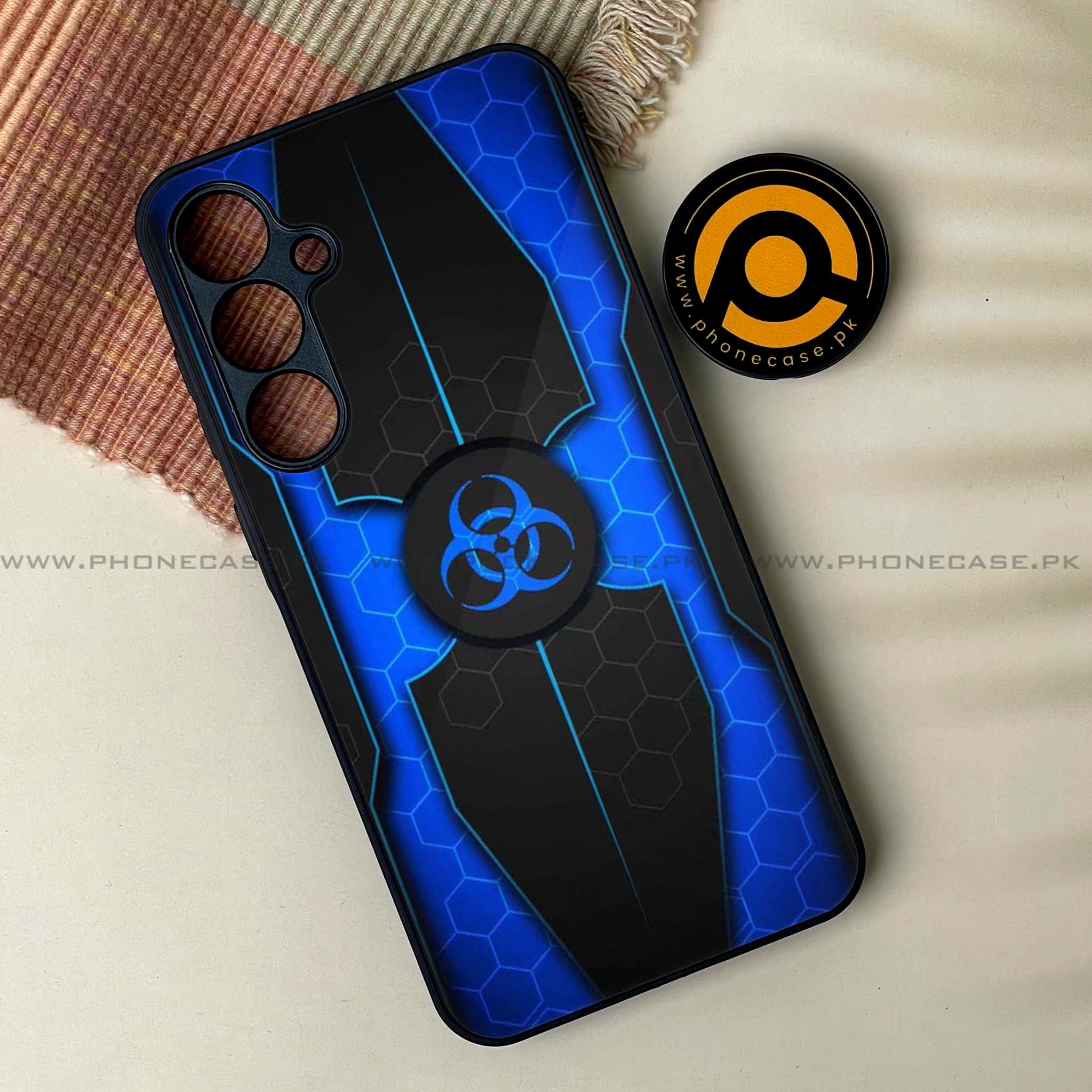 Samsung Galaxy A24 4G - Biohazard Sign Series - Premium Printed Glass soft Bumper shock Proof Case