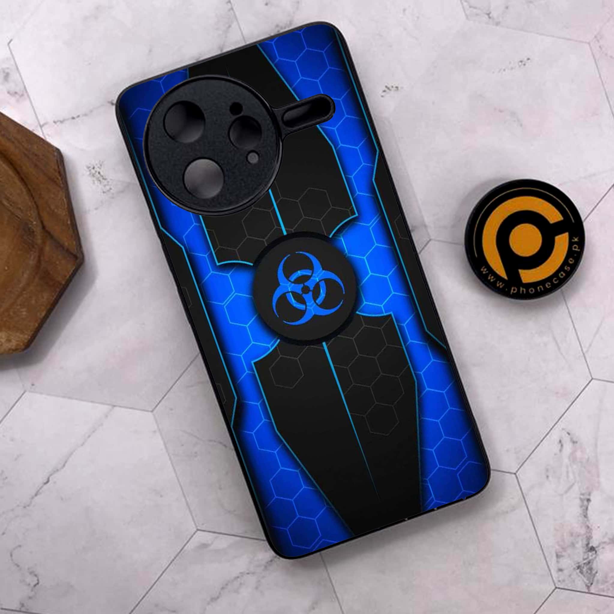 Xiaomi Poco F7 Ultra 5G - Biohazard Sign Series - Premium Metal Printed soft Bumper shock Proof Case