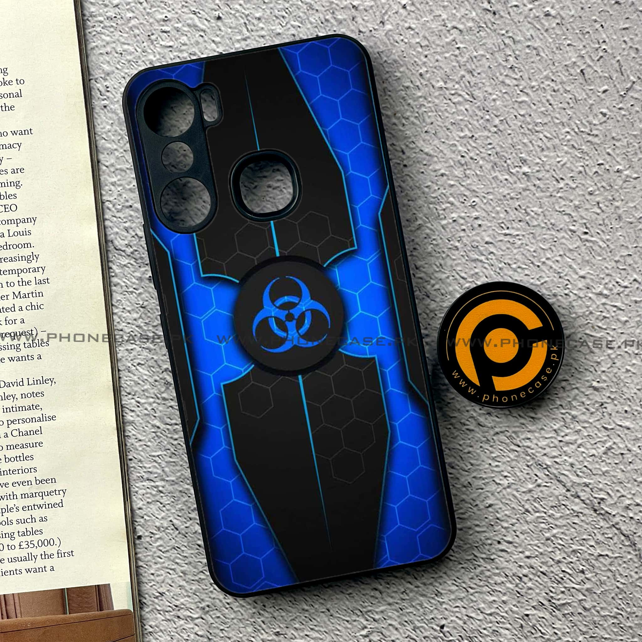 Infinix Hot 12 Pro - Biohazard Sign Series - Premium Printed Glass soft Bumper shock Proof Case