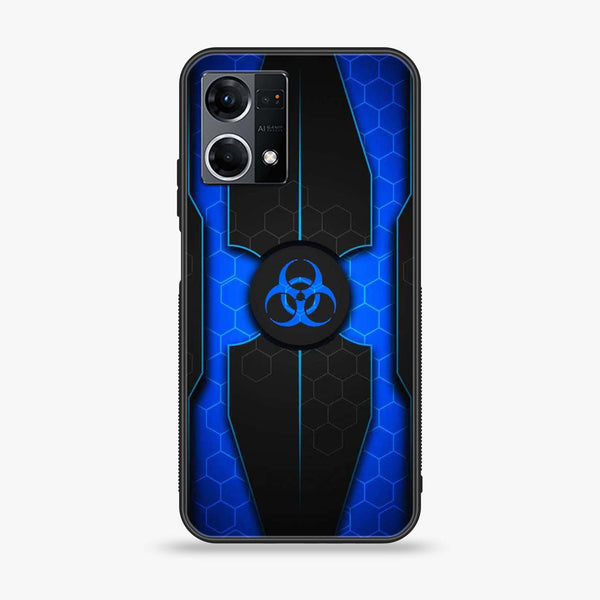 Oppo Reno 7 - Biohazard Sign Series - Premium Printed Glass soft Bumper shock Proof Case