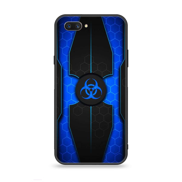 Oppo A3s - Biohazard Sign  Design 1 - Premium Printed Glass soft Bumper shock Proof Case CS-24949