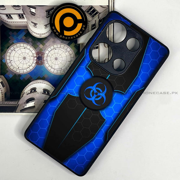 Redmi Note 13 Pro 4G - Biohazard Sign Design 1- Premium Metal Printed soft Bumper shock Proof Case CS-29969 CS-30454