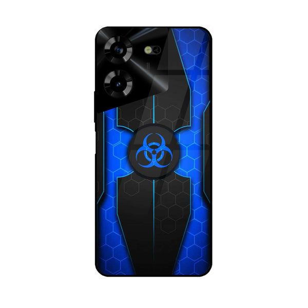 Tecno Pova 5 - Biohazard Sign Series - Premium Printed Glass soft Bumper shock Proof Case