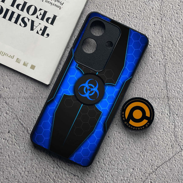 Realme Note 60x - Biohazard Sign Series - Premium Metal  Printed soft Bumper shock Proof Case