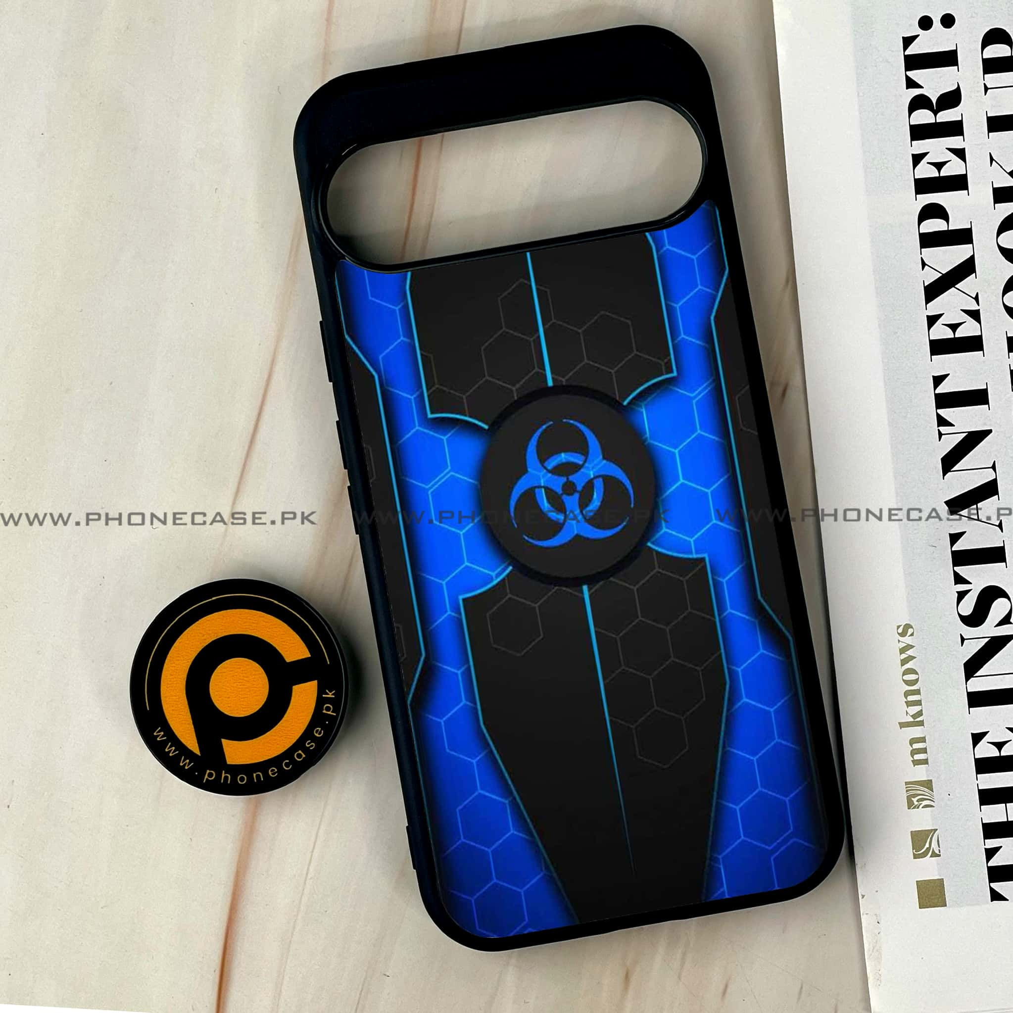 Google Pixel 9 Pro XL - Biohazard Sign Series - Premium Printed Glass soft Bumper shock Proof Case