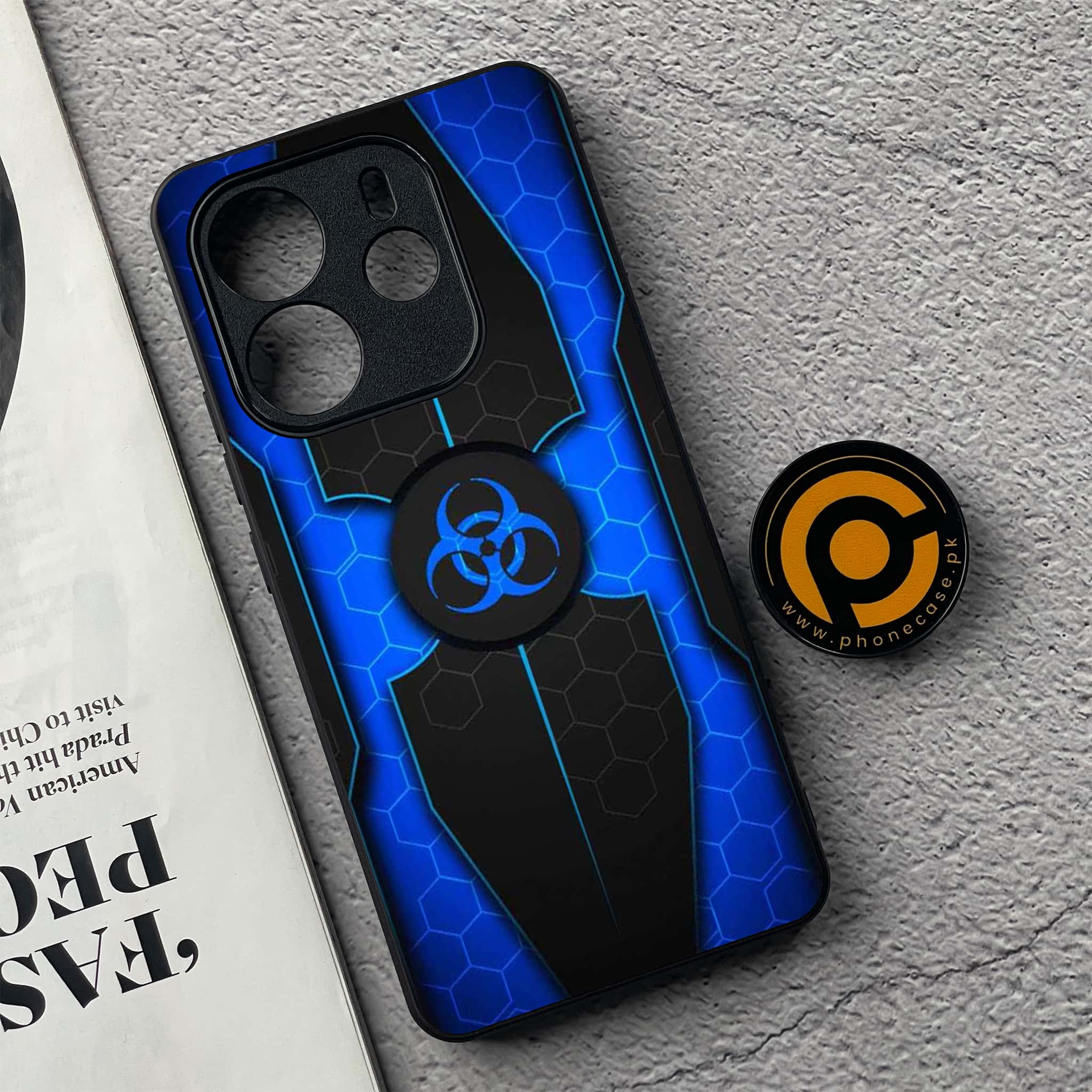 Xiaomi Redmi Note 14 - Biohazard Sign Series - Premium Printed Glass soft Bumper shock Proof Case