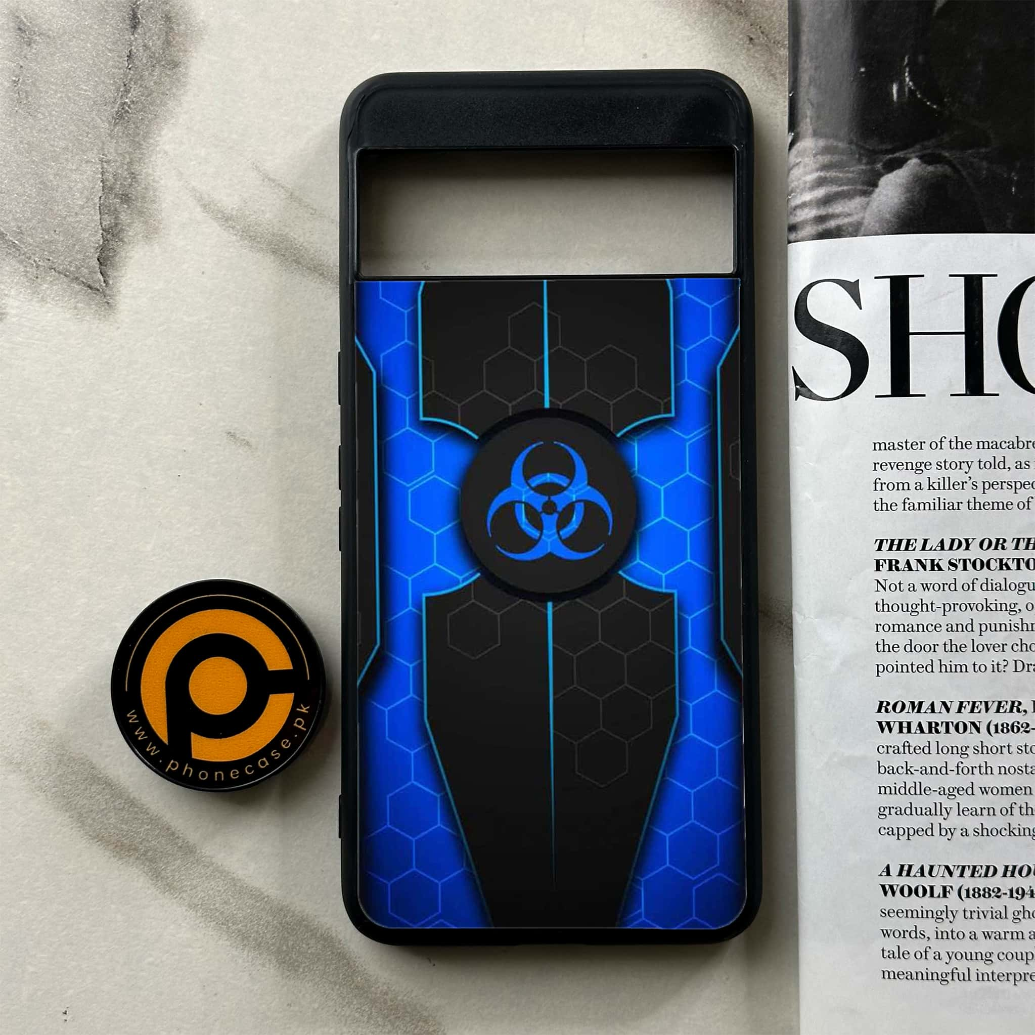 Google Pixel 8 Pro - Biohazard Sign Series - Premium Printed Glass soft Bumper shock Proof Case