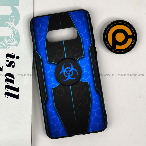 Galaxy S10e - Biohazard Sign Series - Premium Printed Glass soft Bumper shock Proof Case