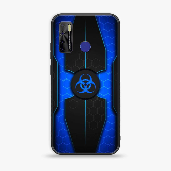 Tecno Camon 15 - Biohazard Sign Series - Premium Printed Glass soft Bumper shock Proof Case