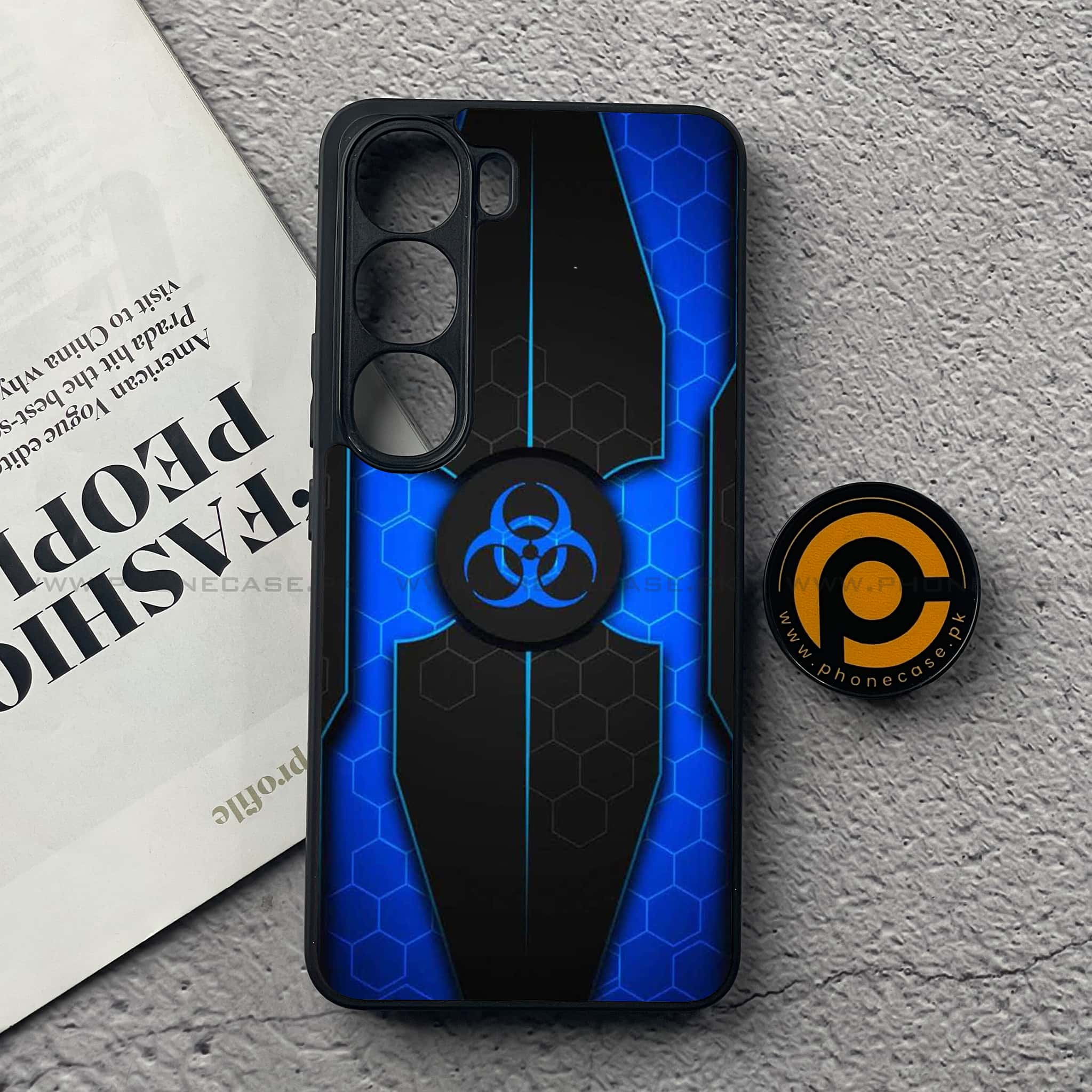 Vivo Y200 4G - Biohazard Sign Series - Premium Metal Printed soft Bumper Shock Proof Case