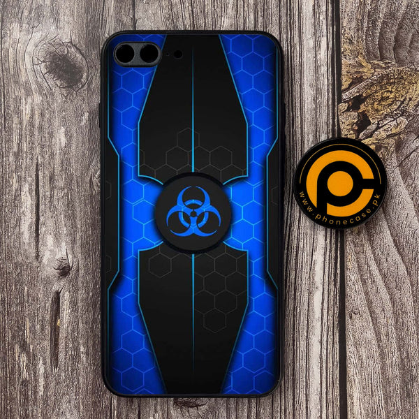 iPhone 7 Plus - Biohazard Sign Series - Premium Metal Printed soft Bumper shock Proof Case