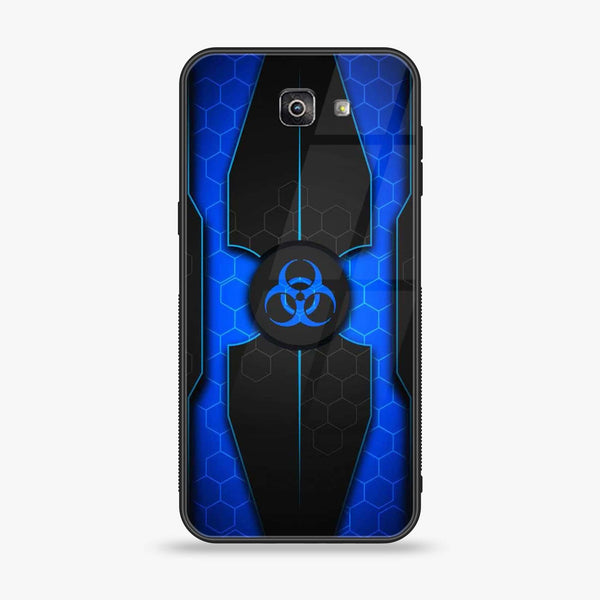 Galaxy J7 Prime - Biohazard Sign Series - Premium Printed Glass soft Bumper shock Proof Case