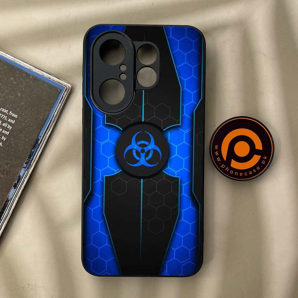 Vivo X200 FE - Biohazard Sign Series - Premium Metal Printed soft Bumper Shock Proof Case