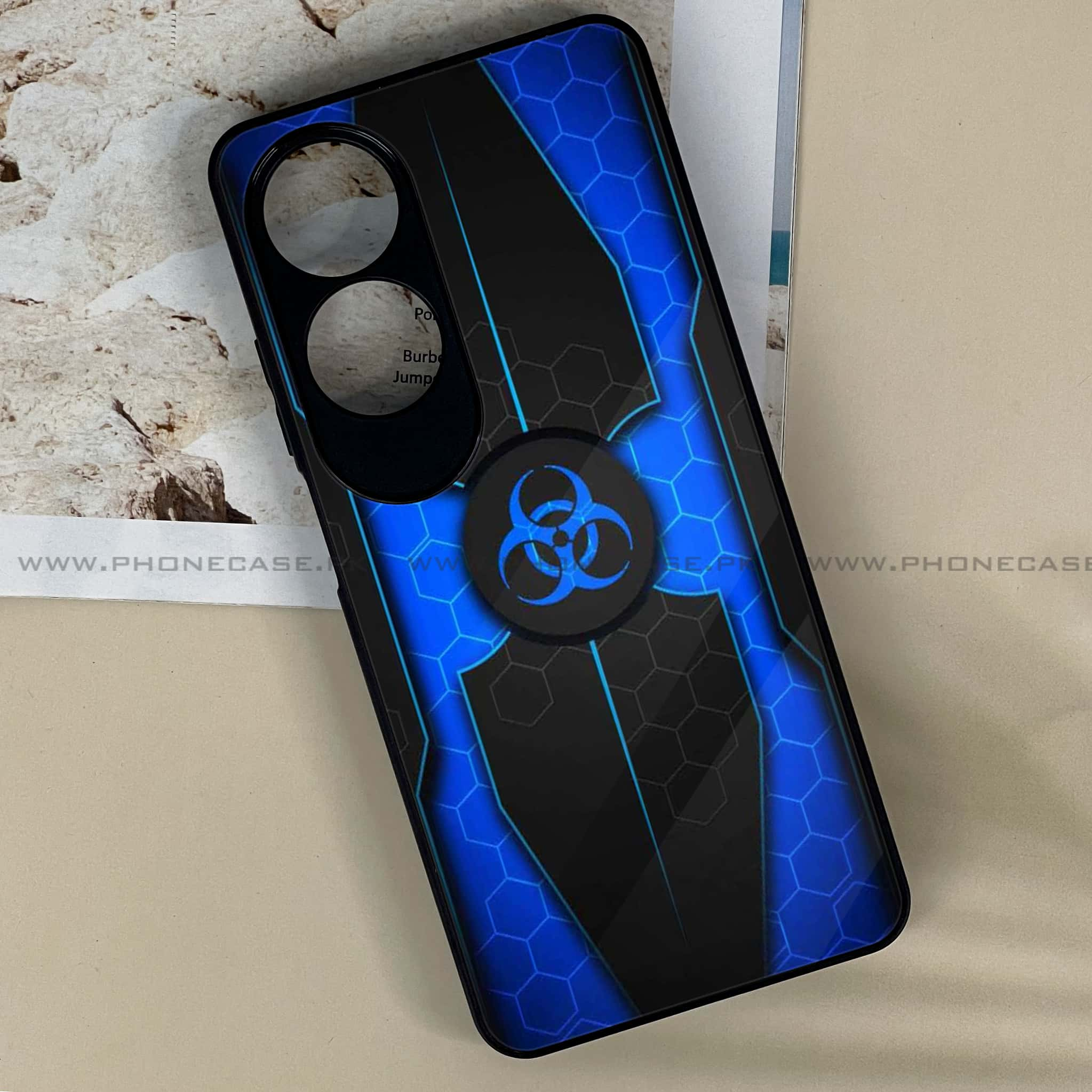 Oppo A60 - Biohazard Sign Series - Premium Printed Metal soft Bumper shock Proof Case