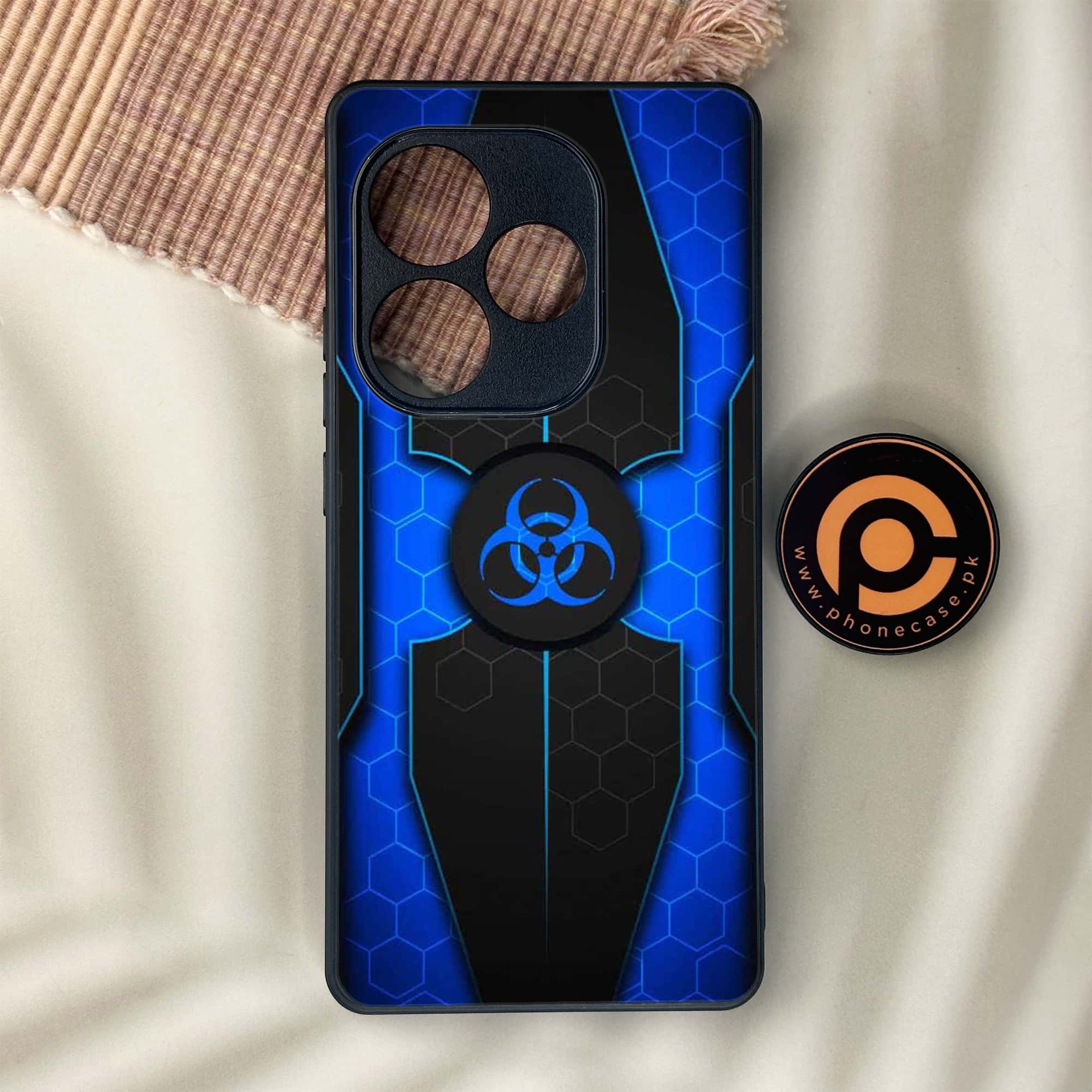 Realme GT 6 - Biohazard Sign Series - Premium Metal Printed soft Bumper shock Proof Case