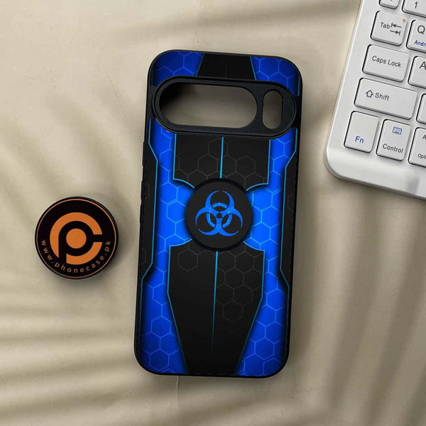 Google Pixel 10  - Biohazard Sign Series - Premium Metal Printed soft Bumper Shockof Case