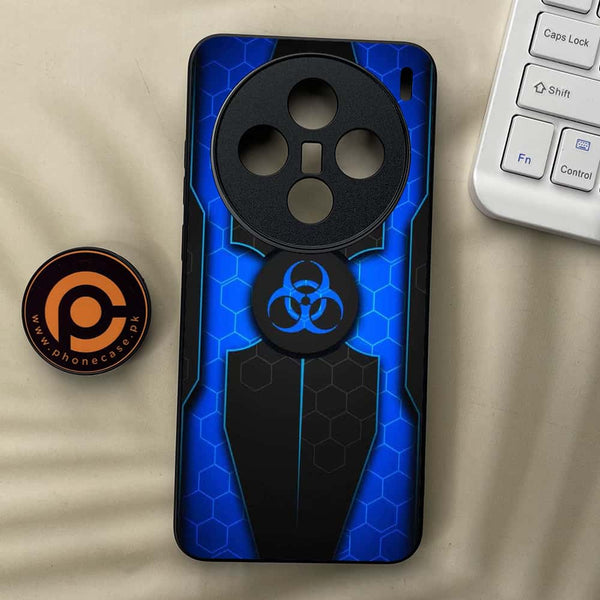 Vivo X200 - Biohazard Sign Series - Premium Metal  Printed soft Bumper shock Proof Case