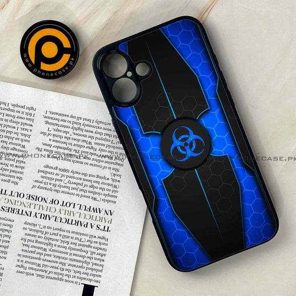 iPhone 16 Plus - Biohazard Sign Series - Premium Printed Glass soft Bumper shock Proof Case