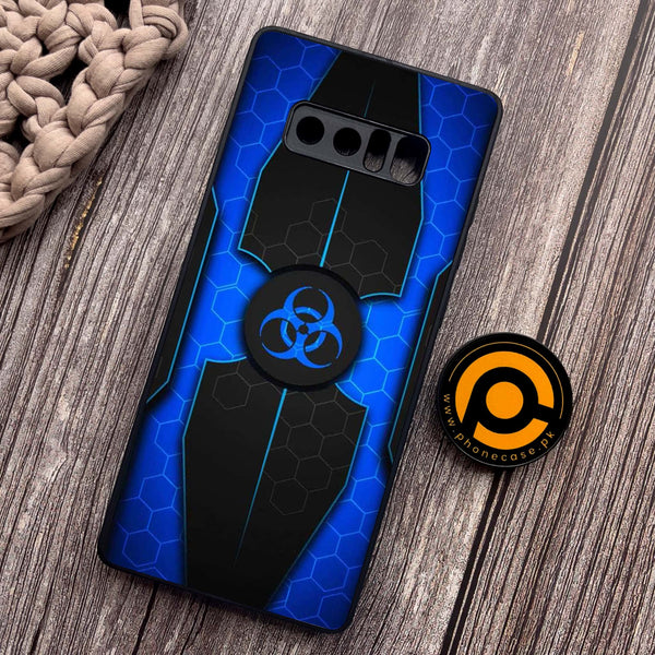 Samsung Galaxy Note 8 - Biohazard Sign Series - Premium Metal Printed soft Bumper shock Proof Case