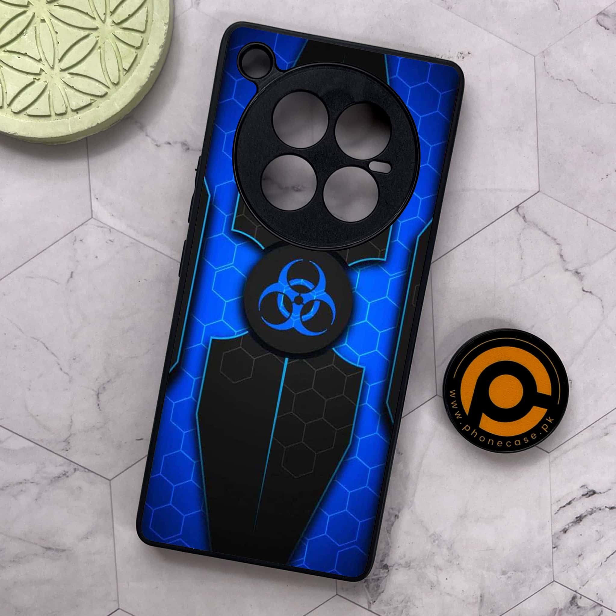 Infinix Zero 40 5G - Biohazard Sign Series - Premium Metal Printed soft Bumper shock Proof Case
