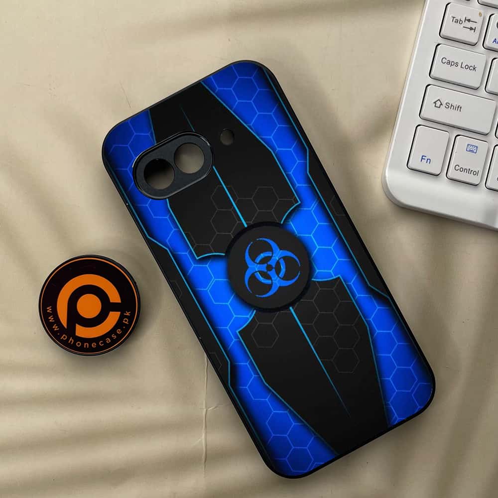 Google Pixel 9a - Biohazard Sign Series - Premium Metal Printed soft Bumper Shock Proof Case