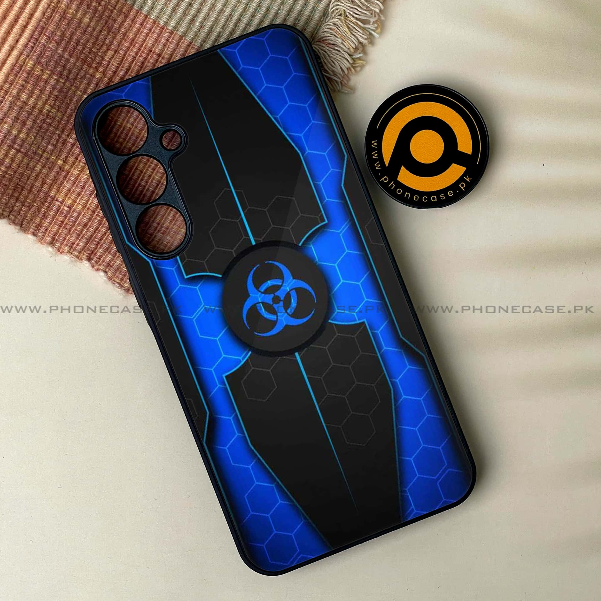 Galaxy A35 5G - Biohazard Sign Series - Premium Printed Glass soft Bumper shock Proof Case