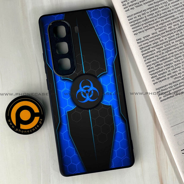 Infinix Hot 60  -  Biohazard Sign Series - Premium Metal Printed soft Bumper shock Proof Case