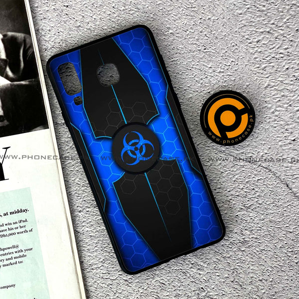 Samsung Galaxy A8 Star(A9 Star) - Biohazard Sign Series - Premium Printed Glass soft Bumper shock Proof Case